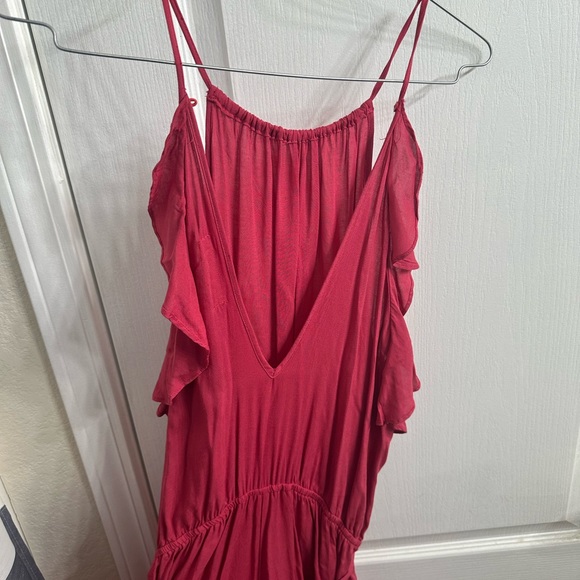 Wide Leg V Back Jumpsuit - Picture 5 of 6